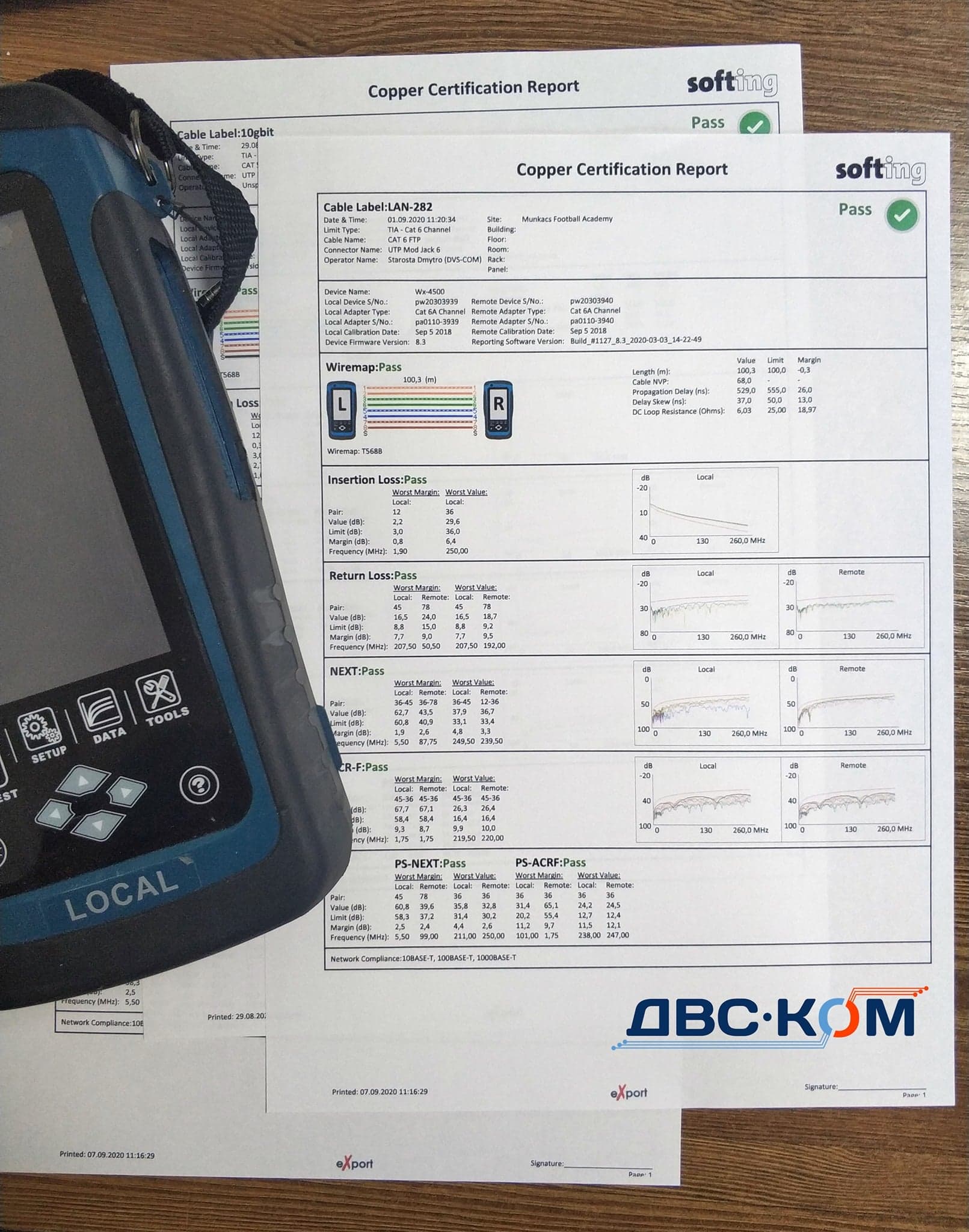 Зображення для статті: Тестування СКС приладом Softing (Psiber) WireXpert 4500