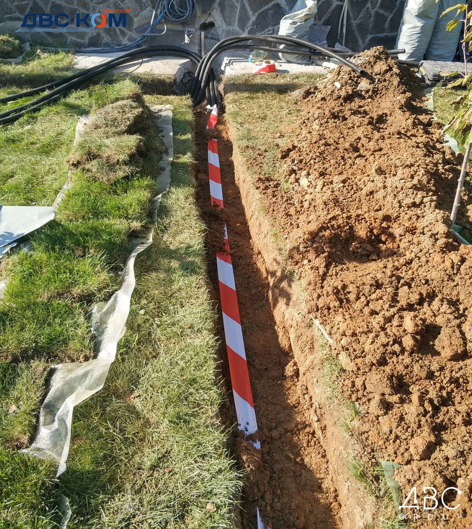 Зображення для статті: Зовнішня кабельна каналізація приватного будинку за 1 день